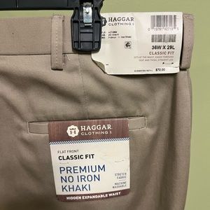 Men’s NWT, Haggar Khakis, 36 x 29